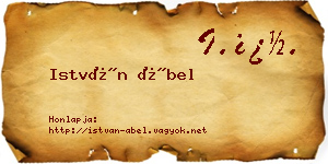 István Ábel névjegykártya